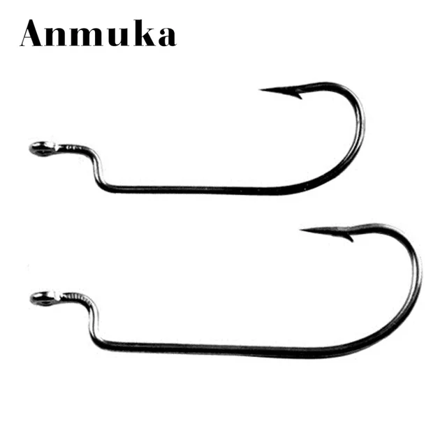 Best Offers Anmuka 10pc Offset Hook Fishing Hook 4.95*1.65cm size 2/0# 1/0#Crank Worm Sharp Hook Fishhook Strength Anzol De Pesca Best Offers Anmuka 10pc Offset Hook Fishing Hook 4.95*1.65cm size 2/0# 1/0#Crank Worm Sharp Hook Fishhook Strength Anzol De Pesca