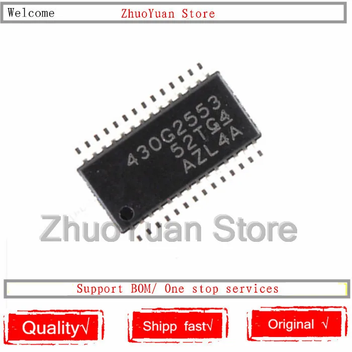 

1PCS/lot New original MSP430G2553IPW28R MSP430G2553IPW MSP430G2553 TSSOP28 IC chip