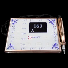 Цифровой Постоянный макияж машина комплект интеллектуальное устройство бровей Губы микроблейдинг МТС красота питание с 10 шт набор иголок