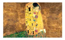 the kiss of Gustav Klimt,Custom made glass mosaic tile wall mural