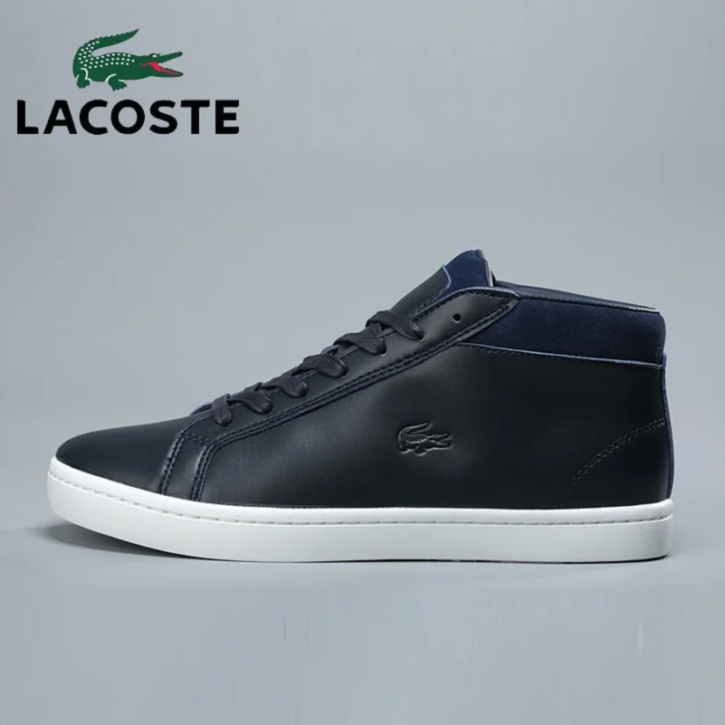 Lacoste Retro Men Skateboarding Shoes Men Sneakers For Men's Lightweight Leather Breathable Running Shoes mens Walking Sneakers