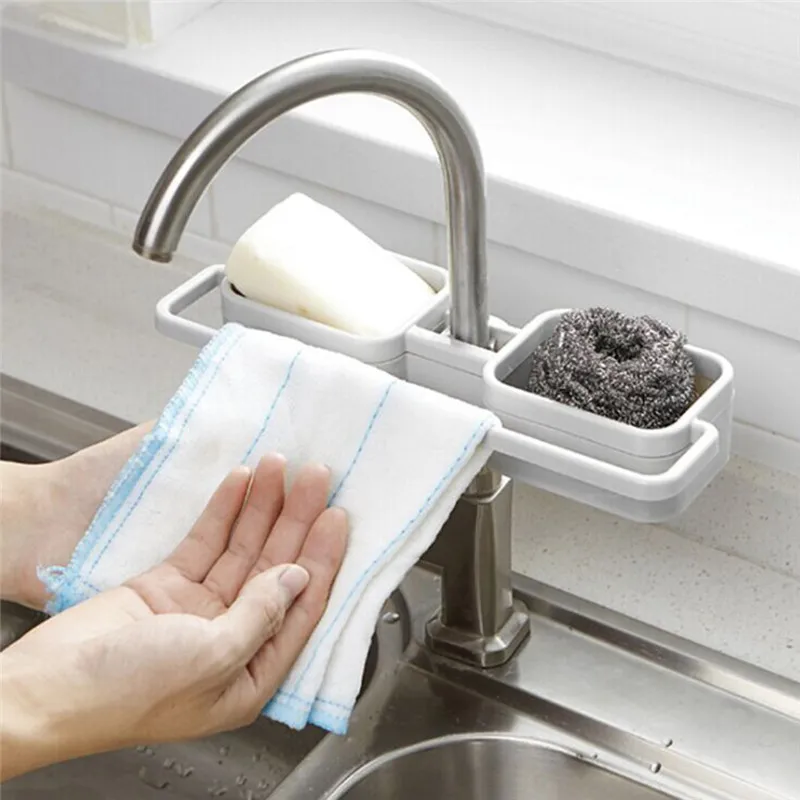 Kitchen Drain Rack Creative Adjustable Sink Storage Rack kitchen