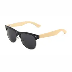 BerWer Ретро Мужские деревянные очки бамбуковые солнцезащитные очки Для женщин брендовые дизайнерские спортивные очки поляризованные
