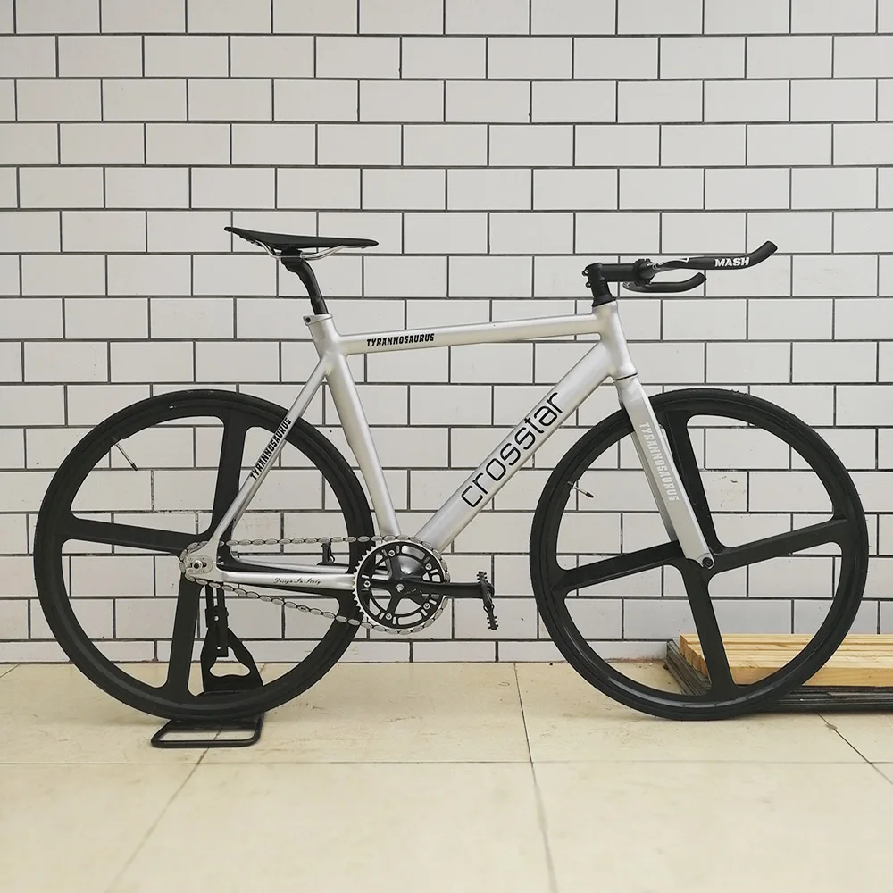 Buy Fixed Gear Bike Fixie Bike wiht Magnesium Alloy front 4 spokes wheel DIY