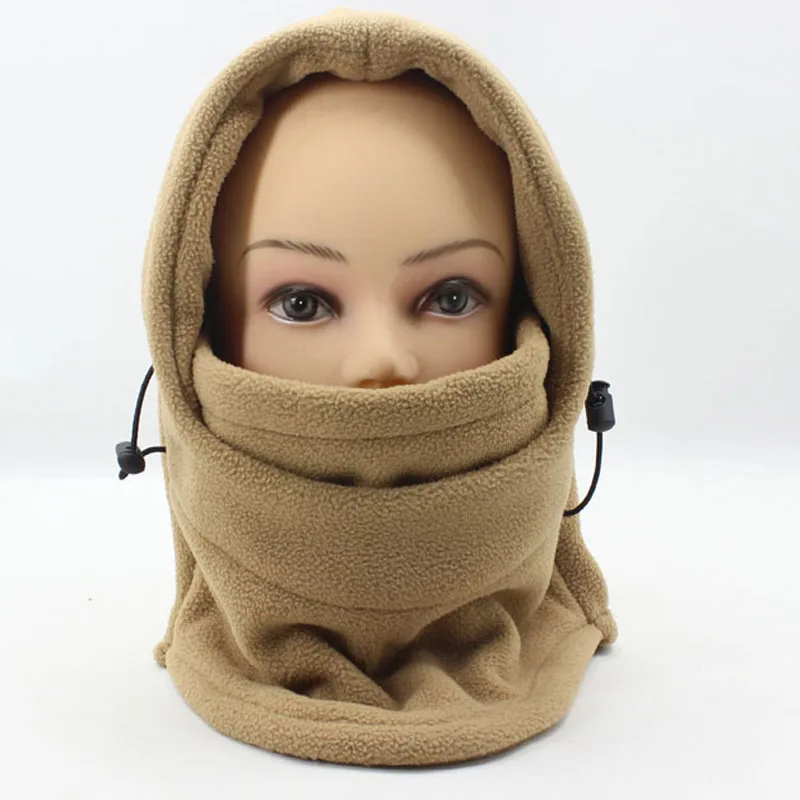 Thermal Fleece Balaclava Hat Hood Bike Wind Stopper Face Mask Men Neck Warmer Winter Fleece