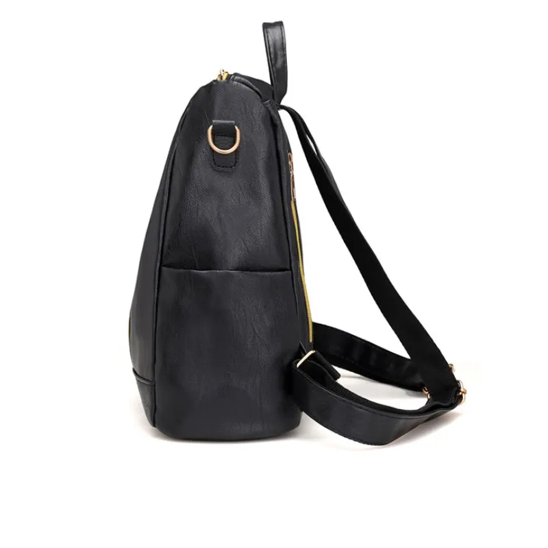 2019 لينة بو الجلود على ظهره النساء خمر كلية الفتيات طالب الحقائب المدرسية Mochila السفر عارضة الإناث حقيبة ظهر