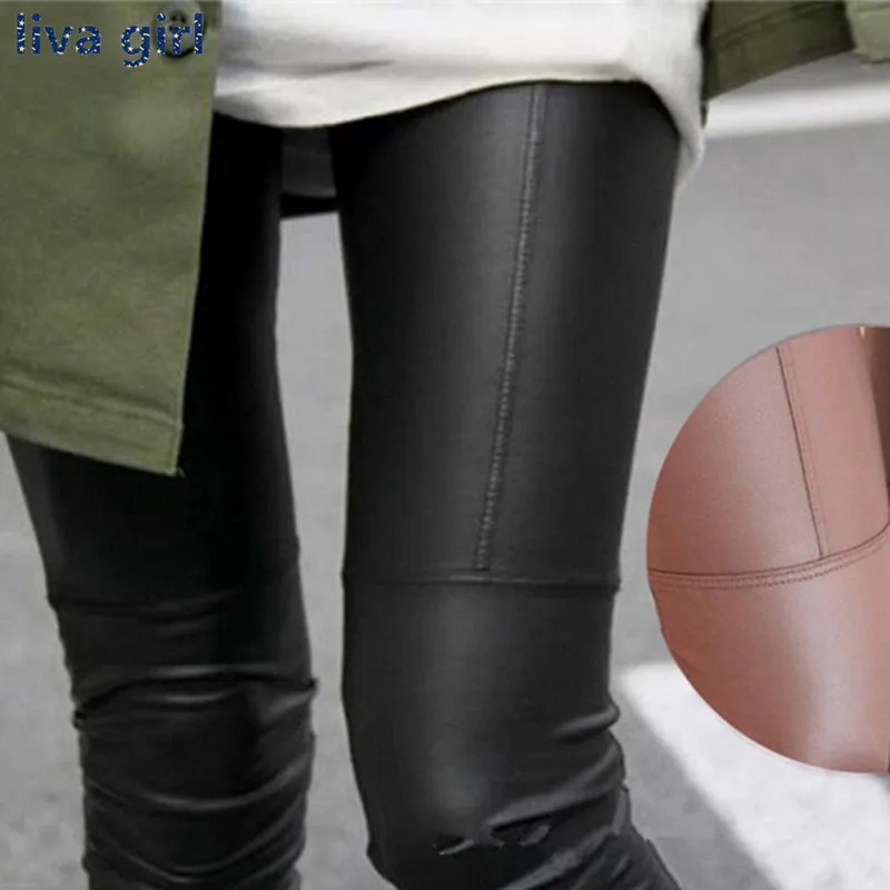 

New Autumn Winter Korean Fashion Faux Leather Trousers Women New Sexy Skinny PU Leggings Pants Pantalon Femme new