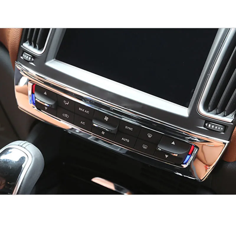 

For Maserati Levante Car-Styling ABS Central Control Mode Frame Cover Trim Sticker Accessories