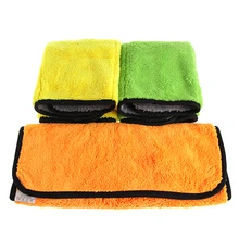 1 шт. 45x38 см ультра толстые плюшевые микрофибры прочные полотенца для чистки автомобиля полировки