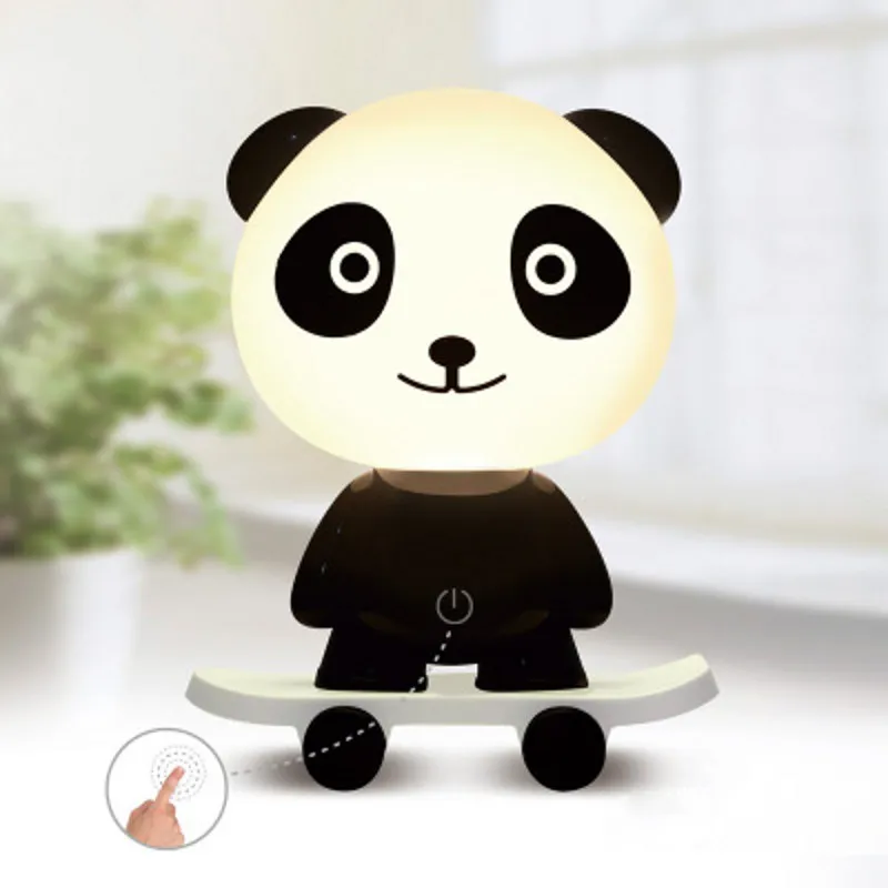 

FENGLAIYI 3D Creative Cartoon Skateboard Table Lamps New Year Gifts Cute Dog LED Night Lights Novel Frog Lamp Baby Bedroom Deco