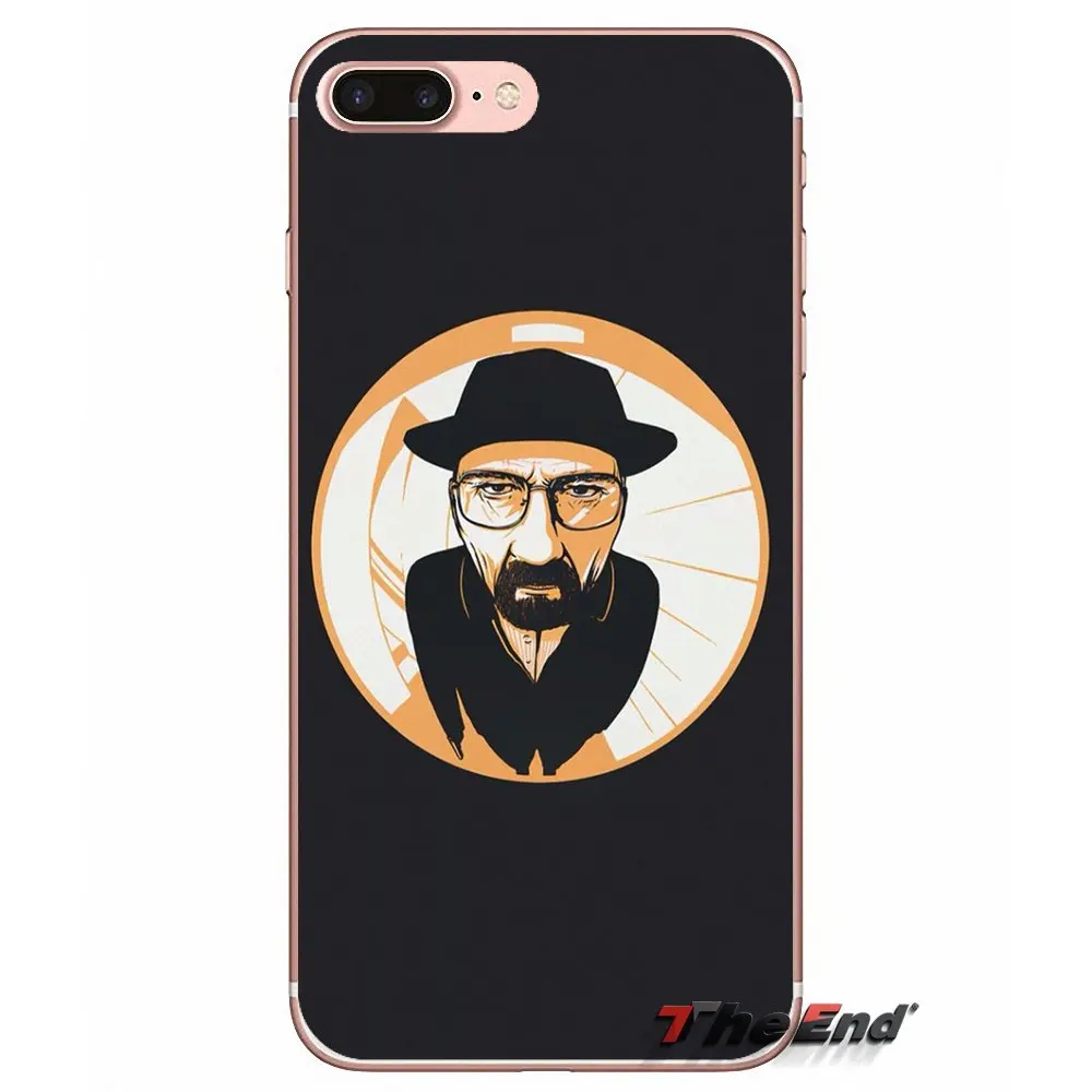 Breaking Bad Walter Heisenberg мягкий чехол для iPhone X 4 4S 5 5S 5C SE 6 6S 7 8 Plus Samsung Galaxy J1 J3 J5 J7 A3 A5 2016 2017|case