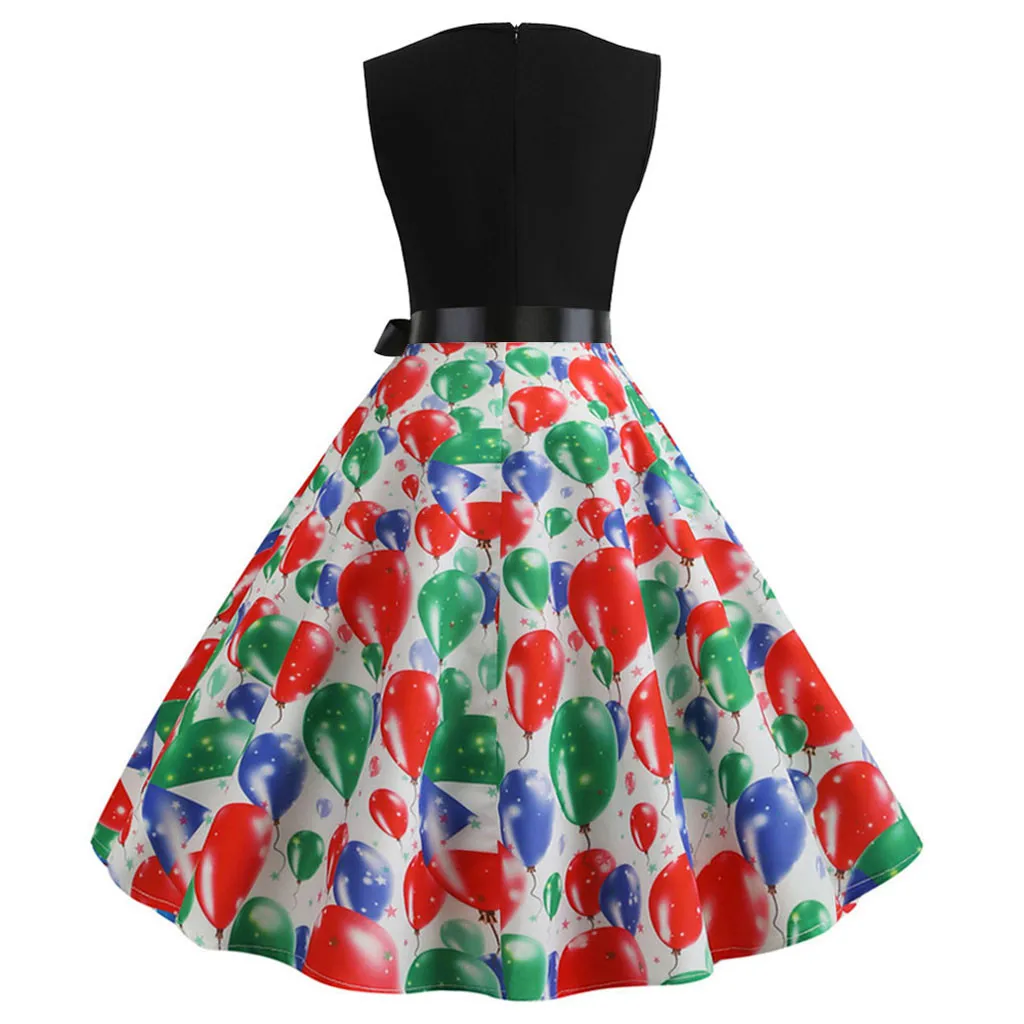 Vestidos 2019 женские платья с принтом флага обычная плиссированная винтажная