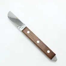 Зубной шпатель гипсовый нож с деревянной ручкой металлический шпатель для гипса нож для смешивания штукатурки ножи и штукатурки лопатки для зубов
