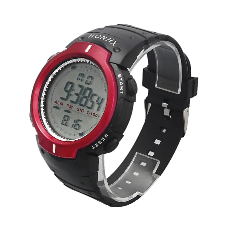 Honhx Mens, цифровые часы с большим циферблатом, для занятий альпинизмом, спортивные часы для мужчин, светодиодный, электронные наручные часы, Reloj Relogio# N