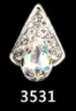 10 шт./лот сплав для дизайна ногтей банты 3d наклейки для ногтей очаровательные украшения ногтей сплав счастливый драгоценный камень ювелирные кристаллы для ногтей No.3525-3548 - Цвет: 3531-10pcs