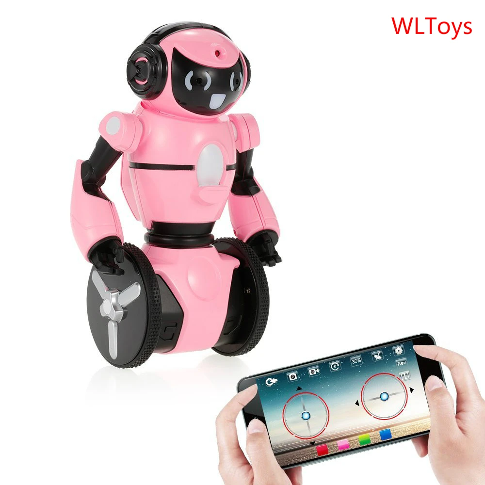 Wltoys F4 RC Robot w Wifi FPV 0 3MP HD Camera APP Control Intelligent G sensor