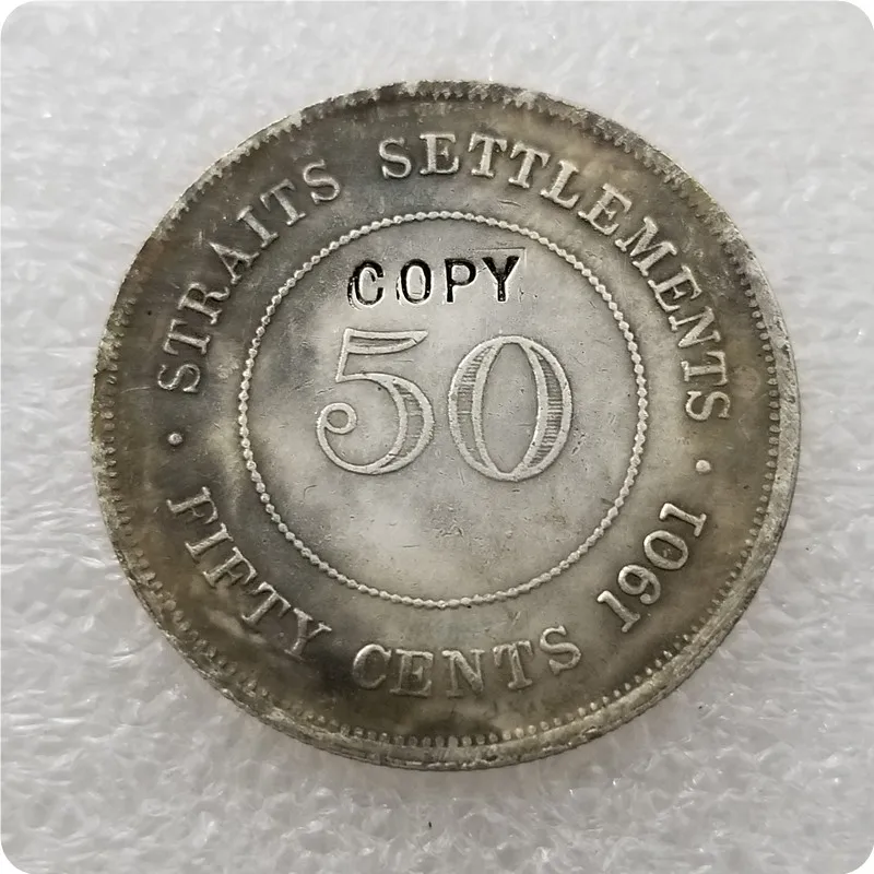 1886 1901 проливы деревня королевы Виктории 50 центов копировальные