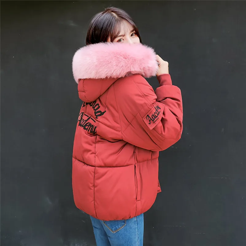 Fashion coats and jackets women winter ladies coats Winter Warm Coat Faux Fur Hooded Thick Slim Jacket Long Overcoat O15#N (17)