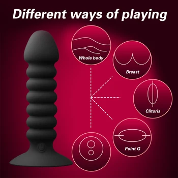 Wireless Remote Control Anal Vibrator Anal Beads Plug Men Prostate Massager G Spot Stimulator Butt Plug Vibrator Sex Toy 4