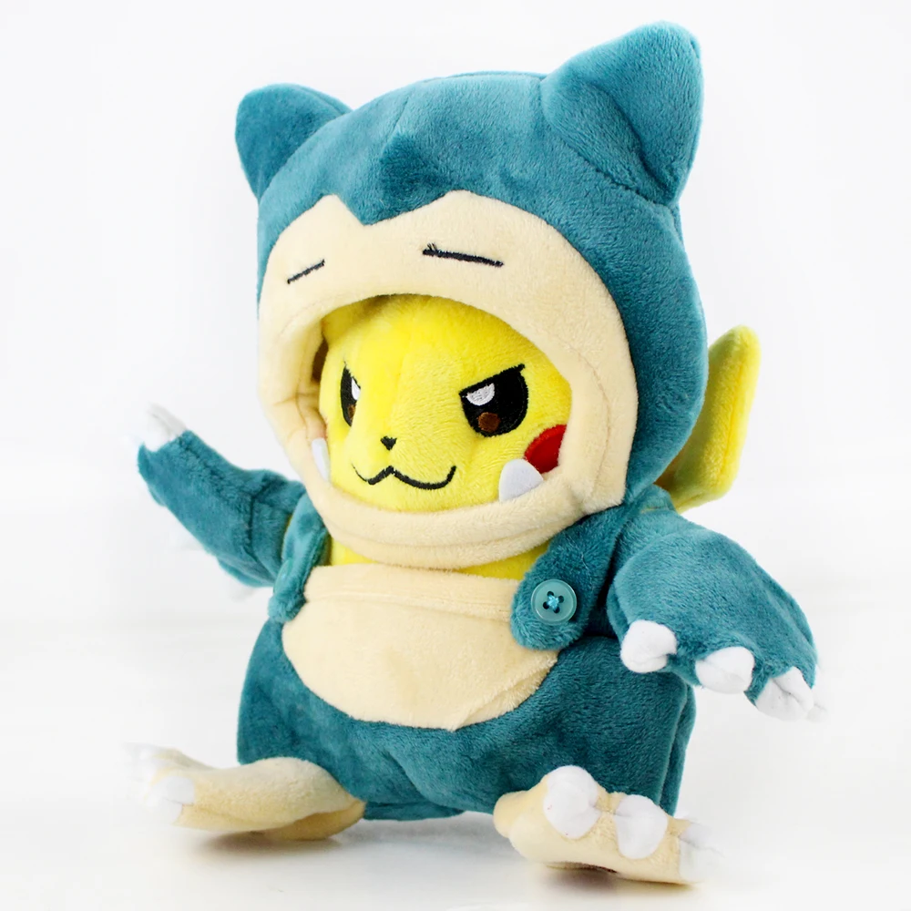 20 см Аниме Пикачу Косплей Snorlax Tyranitar Пикачу плюш мягкая игрушка Рождественский подарок для детей