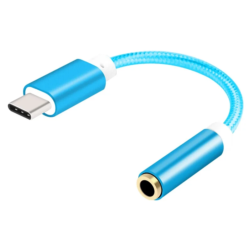 

Type-C to 3.5mm Earphone cable Adapter usb 3.1 Type C USB-C male to 3.5 AUX audio female Jack for Xiaomi 6 Mi6 Letv 2 pro 2 max2