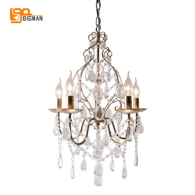 New Design American Style Crystal Chandelier Gold Hanglamp Ac110v New Design American Style Crystal Chandelier Gold Hanglamp Ac110v 220v Re Dinning Room Hallway Lights