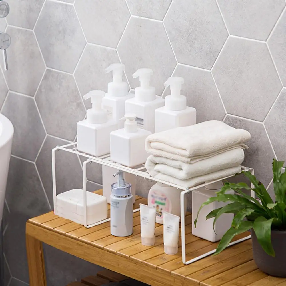 Home Storage Retractable Shelf Stackable Sliding Shelf Organizer