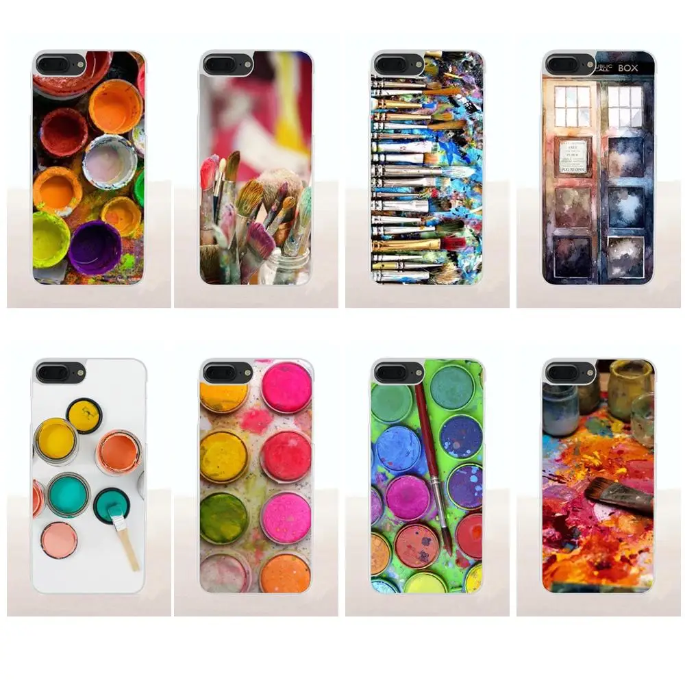 Bixedx Watercolor Set Paint Box For Xiaomi Redmi Mi Note 7 8 9 SE Pro Lite Go Play Soft Coque | Мобильные телефоны и