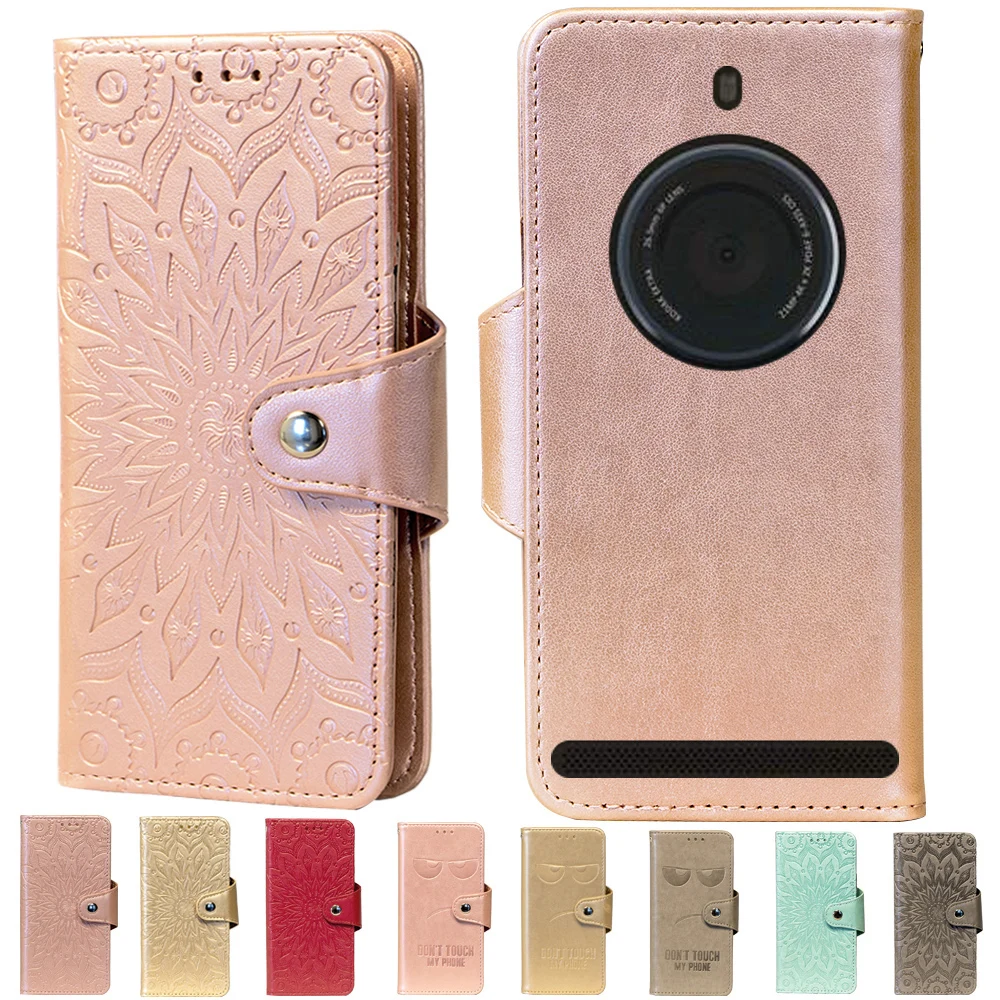 

Embossing Stand Flip PU Leather wallet Case Cover For Kodak Ektra Phone Cases