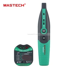 MASTECH MS5902 автоматический выключатель Finder Тестер гнездо предохранителя Европейская Спецификация 220 В/230 В с фонариком