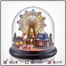 B023 Мини diy миниатюрная деревянная модель кукольного домика Конструкторы миниатюрный Пылезащитный чехол для игровых площадок