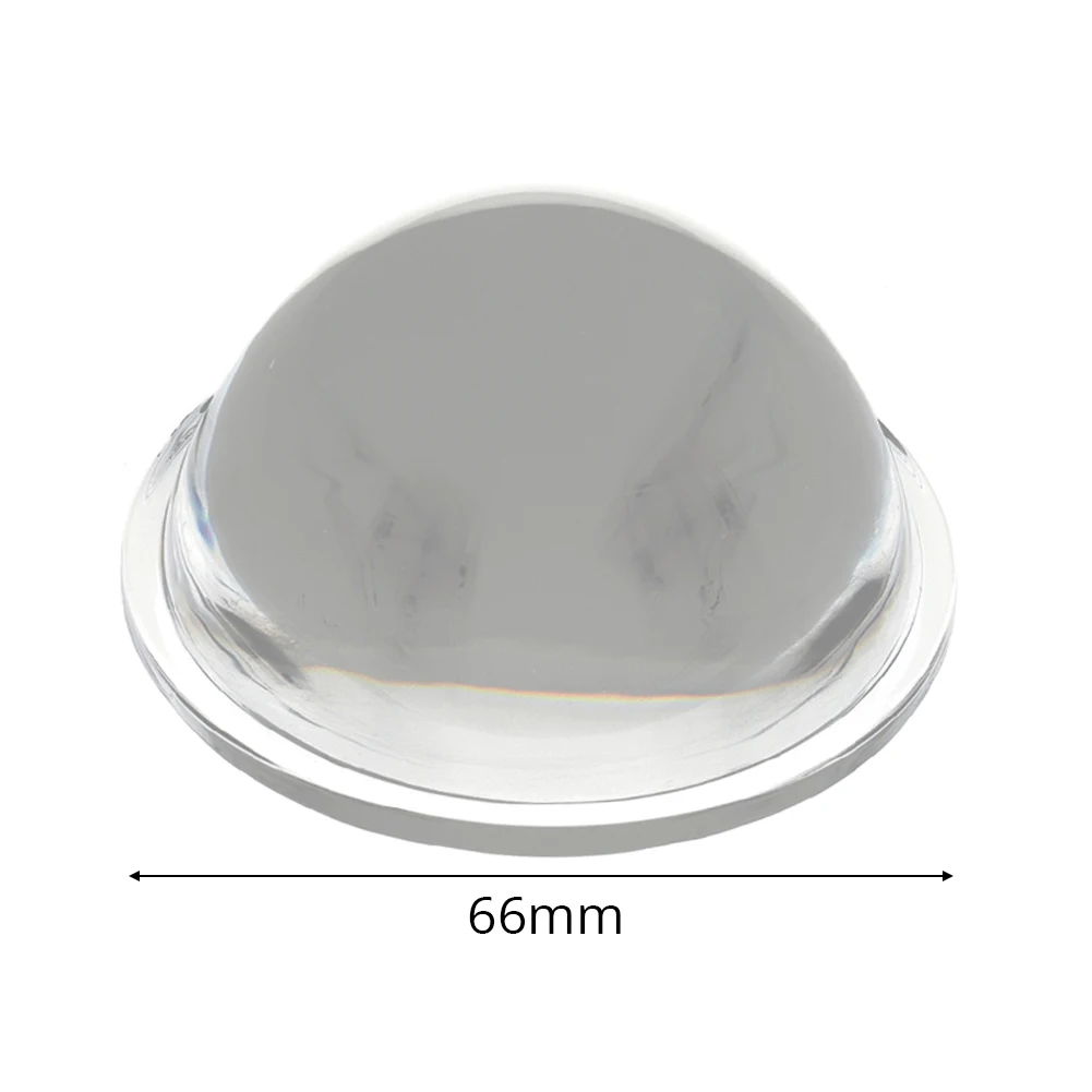 Светодиодный объектив 30/44/54/66 мм плоско-выпуклая Стекло объектива светодиодный выпуклой линзой оптических фокусирующих