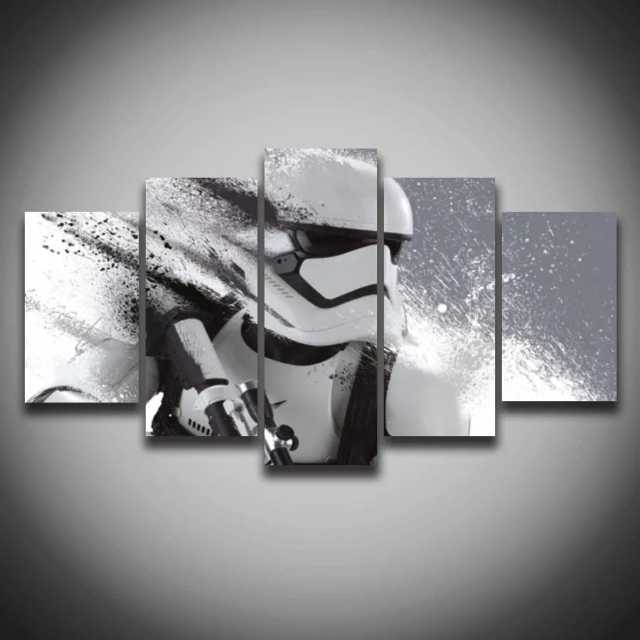Various Sizes HD STORMTROOPER STAR WARS Canvas Wall Art Framed Print