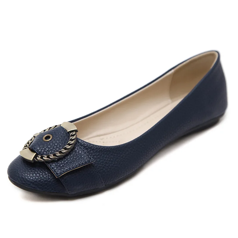 genuine leather ballet flats