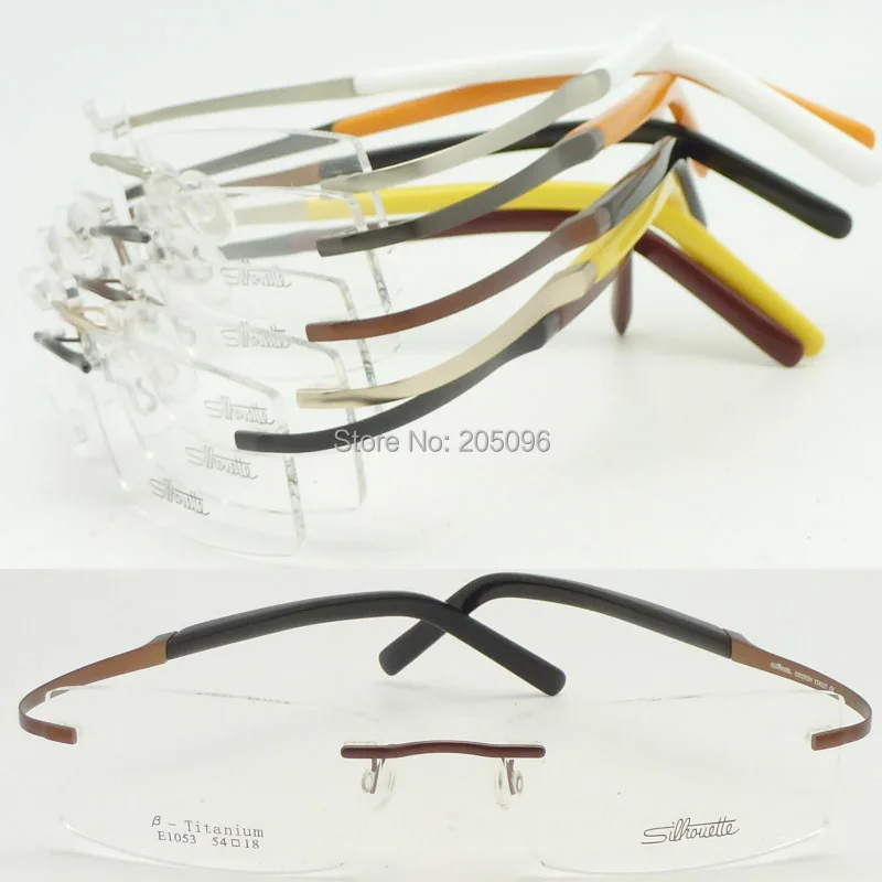 Wholesale E1053 constitute bendable beta titanium rimless supper