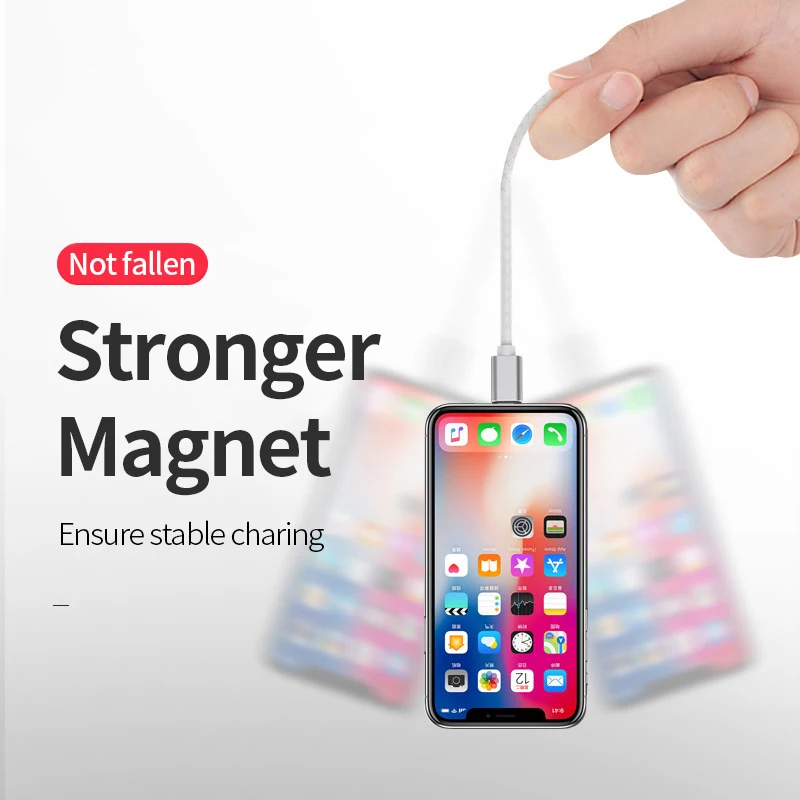 MANTIS 3A Type C Magnetic USB Cable 1M Fast Charging for iPhone XR XS Max Micro USB Magnet Charger Phone Data Cables for Xiaomi MANTIS 3A Type C Magnetic USB Cable 1M Fast Charging for iPhone XR XS Max Micro USB Magnet Charger Phone Data Cables for Xiaomi