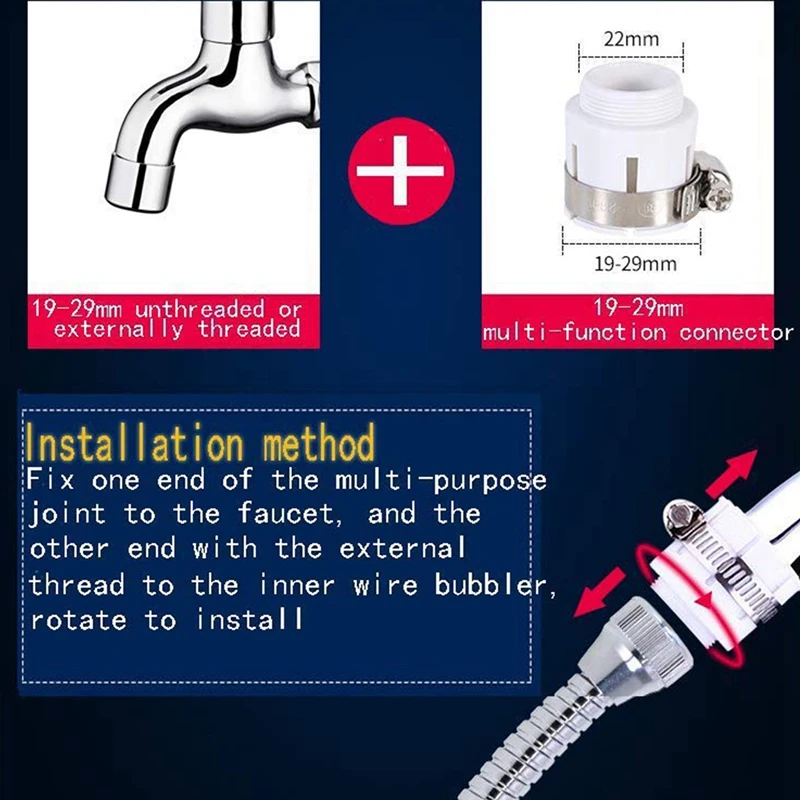 2X360 градусов Поворотный кран экономии воды фильтр-распылитель для Ванная комната Кухня коснитесь сопла фильтр адаптер