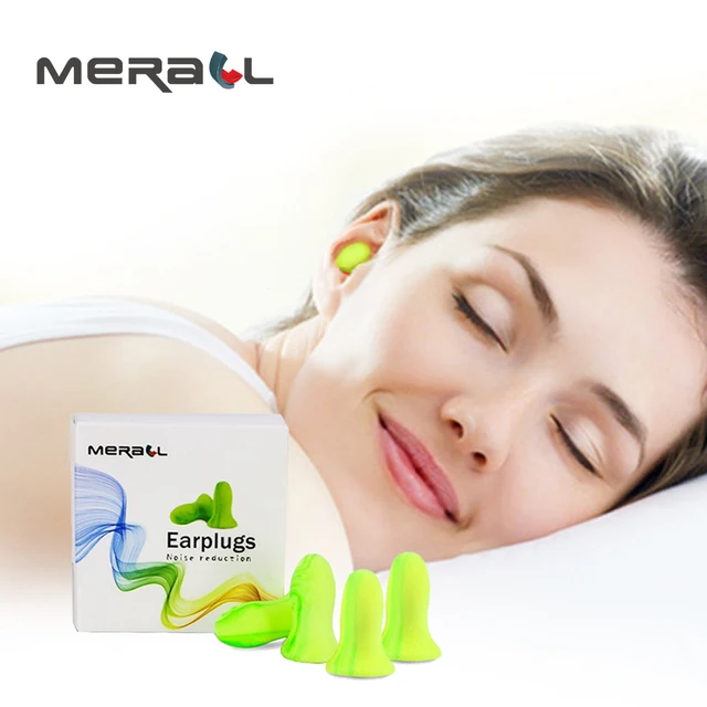 Sleeping Ear Plugs Noise Reduction Sound Insulation Soft Foam Earplugs