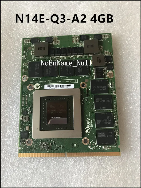 Оригинальная видеокарта K4000M K 4000m K4000 4G N14E Q3 A2 05DGTT 5dgtt для DELL M6700 M6800 M6600 HP 8770W 8760W Test