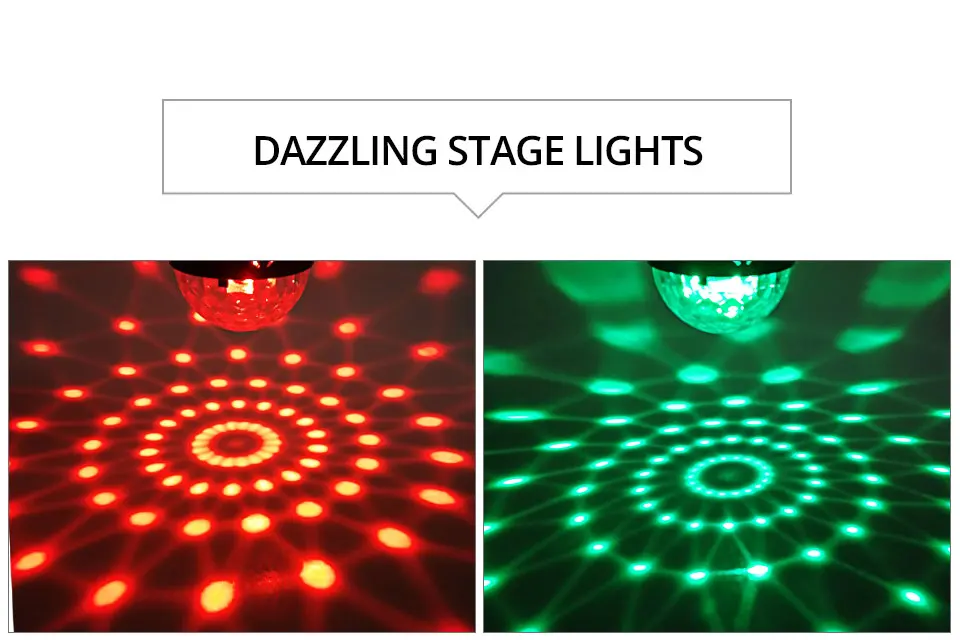 ATcomm светодиодный RGB автомобильный Хрустальный Магический вращающийся шар сценический светильник s USB 5 в красочные Авто Декоративные вечерние ИК-пульт дистанционного управления музыкальный светильник