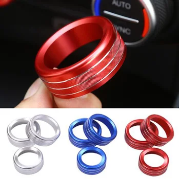 

Top Quality Newest Air Condition Knob Button Cover Ring Interior Kits Aluminum Alloy For Alfa Romeo Giulia 2015 Up Free Shipping