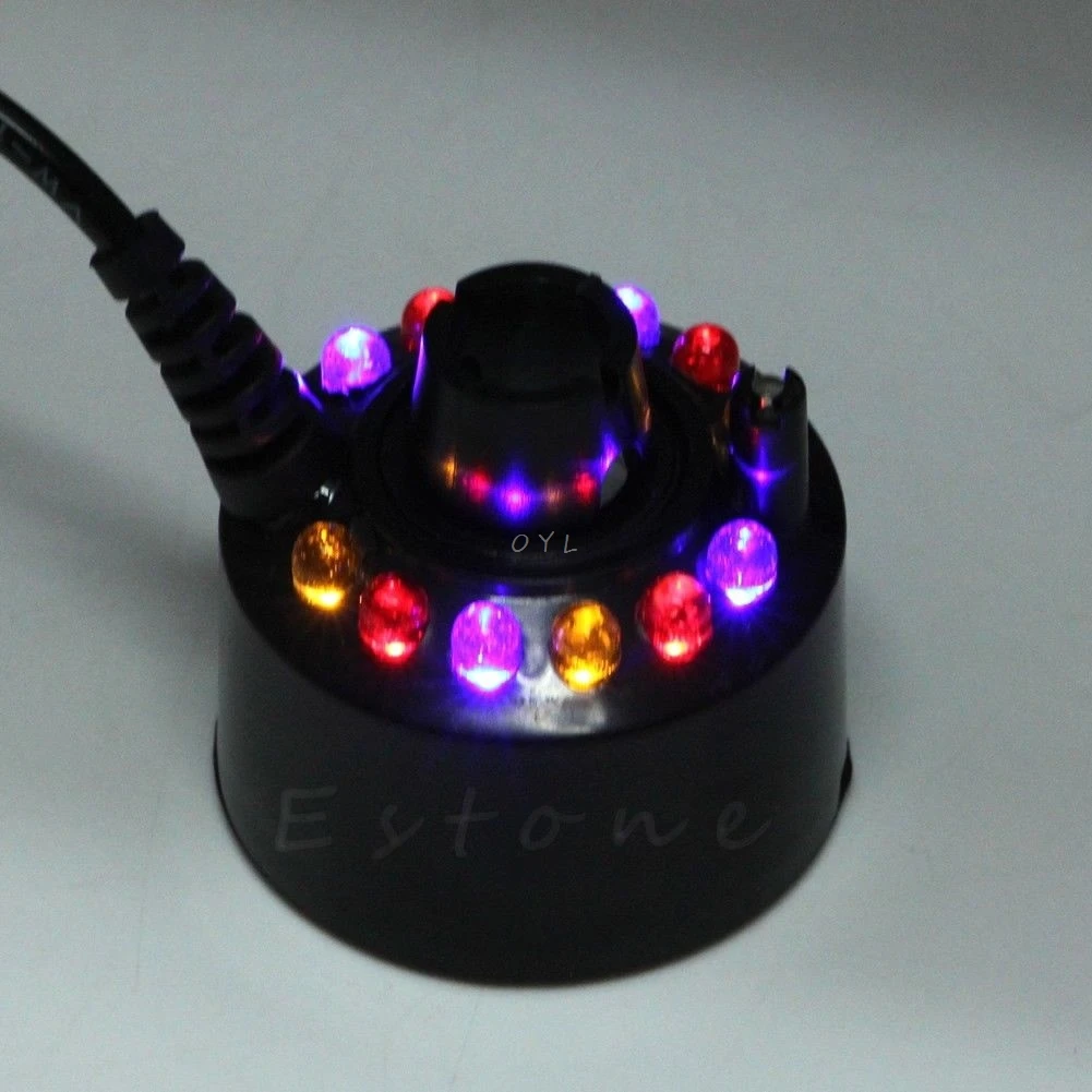 

Ultrasonic 12-LED Mist Maker Fogger Water Fountain Pond 1pc
