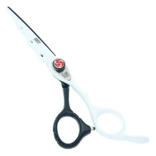 6.0 ” salón del corte del pelo tijeras peluquería peluquería pelo negro y blanco Razor fuera de lo común diseño jp440c, LZS0172