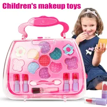 Игрушки для принцесс Девушка Набор инструментов для макияжа чемодан косметический ролевые игры комплект детский подарок S7JN
