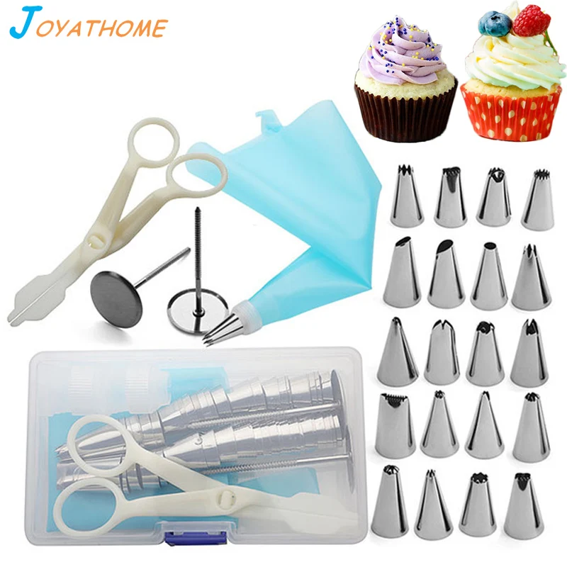 

Joyathome 12/18/30/54pcs Set Stainless Steel Icing Piping Nozzles Pastry Nozzles for Cake Tools Kitchen Tools Bakery Accessories