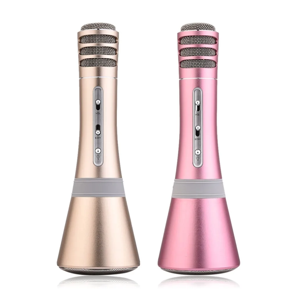 

K8 Portable Bluetooth Microphone wireless Connection Stereo Output with Mic For Chatting Singing Karaoke PC Phone Computer