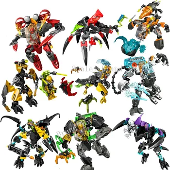

New Star Warrior Soldiers EVO Model Building Kits Compatible with Hero Factory 6.0 Series Daniel Rocka Blocks Building Gift Toys