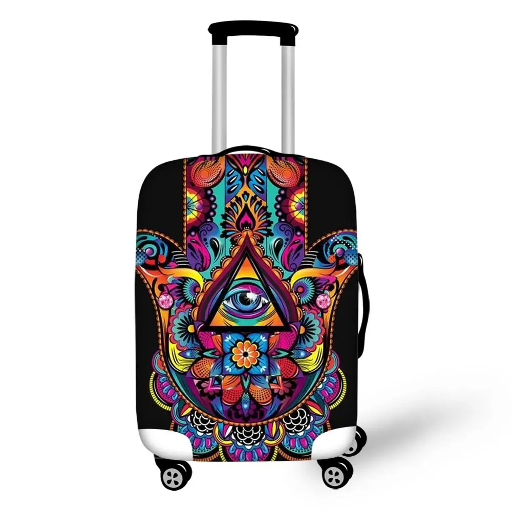 FORUDESIG Hamsa Hand Printing Luggage Covers Waterproof Travel Suitcase Cover for 18-30inch Cases Elastic Luggage Protector FORUDESIG Hamsa Hand Printing Luggage Covers Waterproof Travel Suitcase Cover for 18-30inch Cases Elastic Luggage Protector