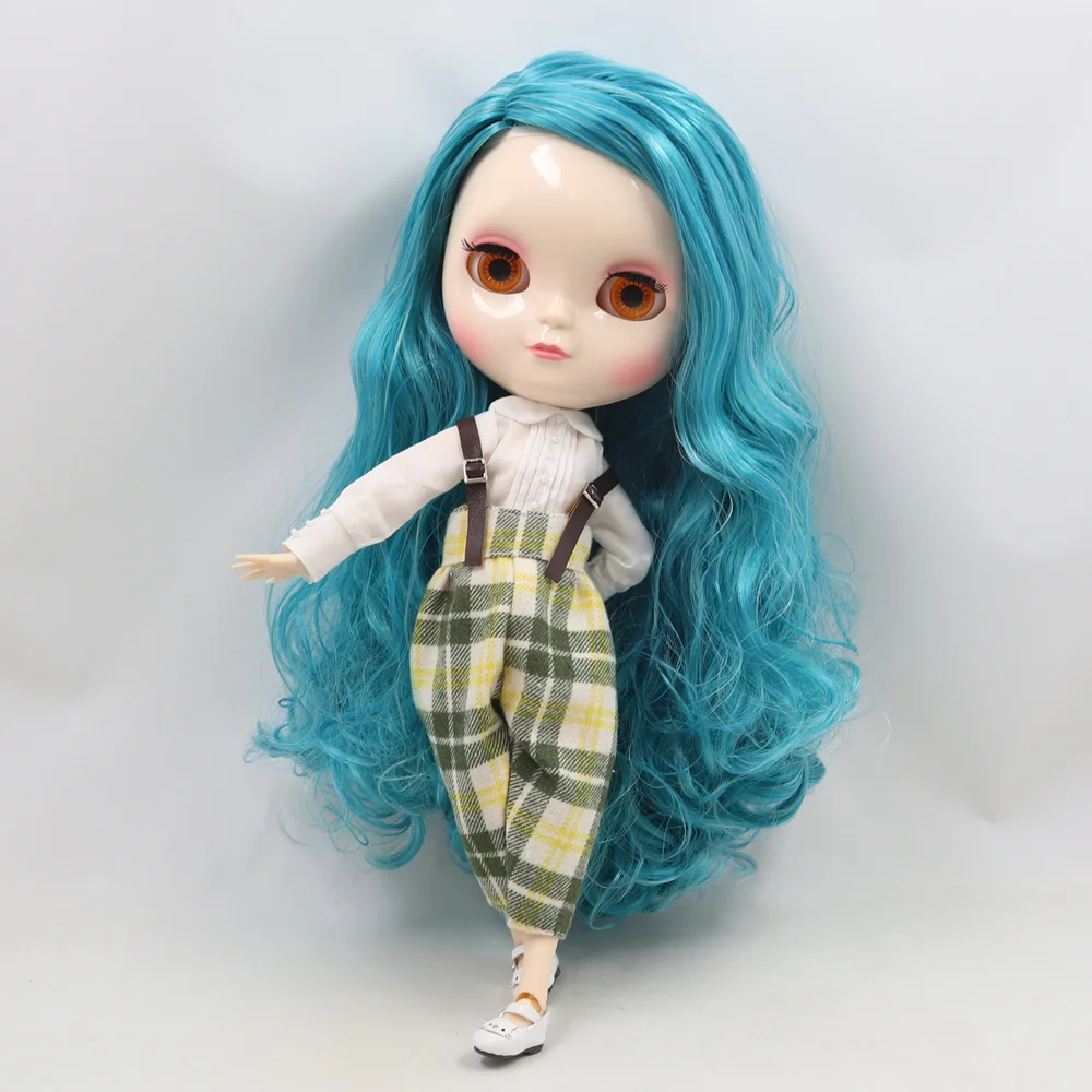 ICY Fortune Days factory azone joint body 30 см белая кожа синий смешанный цвет Кудри волосы DIY sd Подарочная игрушка