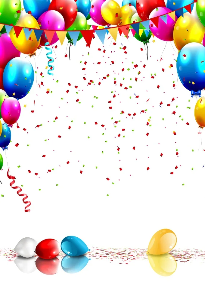 Laeacco воздушные шары блестки день рождения праздник Детские фотографии фоны на заказ для фотостудии